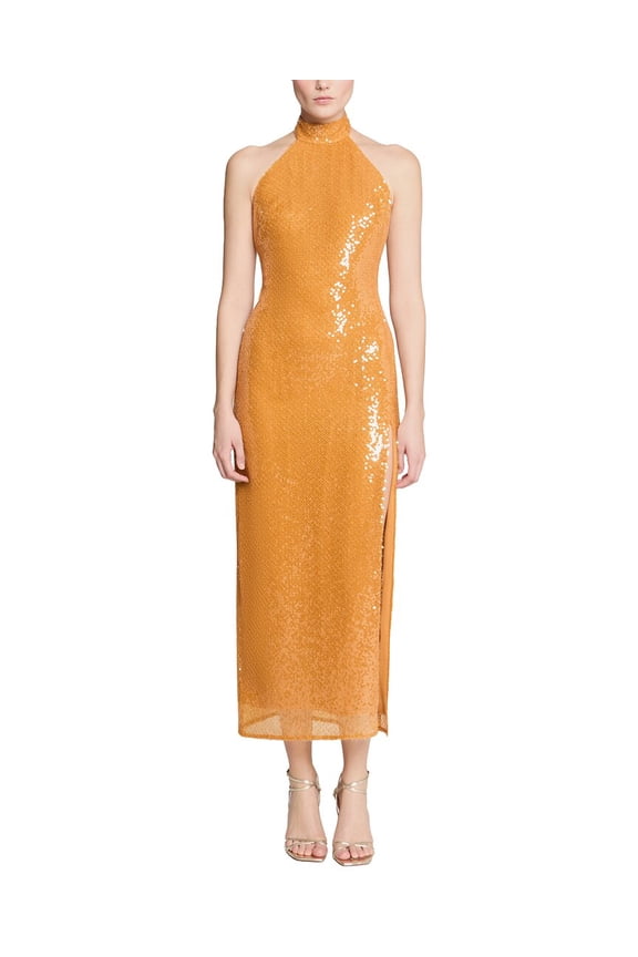 womens Alva Sequin Midi Dress, 6