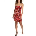 thumbnail image 1 of Halston womens  Ari Cocktail Dress, 2, Red, 1 of 3