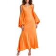 thumbnail image 1 of Halston womens  Binnie Gown, 0, Orange, 1 of 3