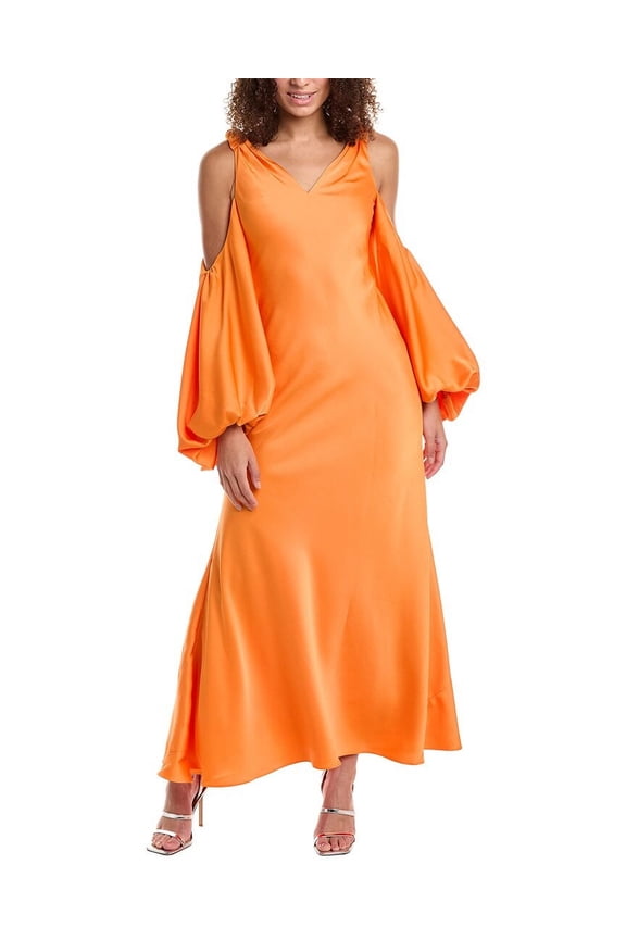 womens Binnie Gown, 0, Orange