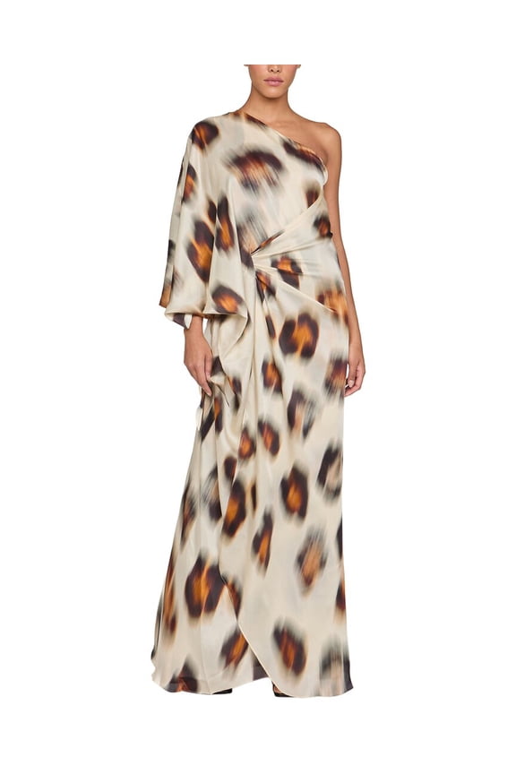womens  Carmen Chiffon Silk Gown, 6