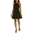 thumbnail image 1 of Halston womens  Davina Dress, 0, Black, 1 of 3