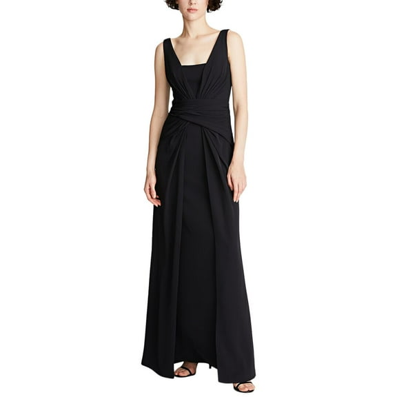 Halston womens  Erica Fluid Crepe Gown, 0