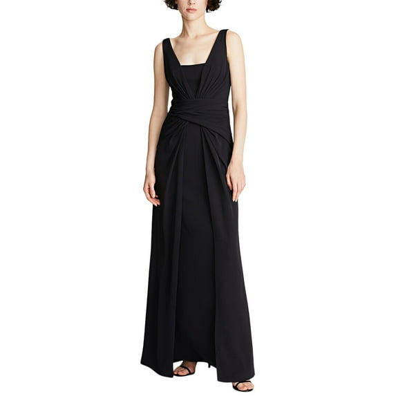 Halston womens Erica Fluid Crepe Gown, 0