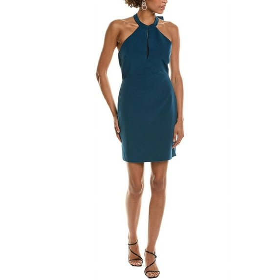 Halston womens Jace Dress, 14, Blue