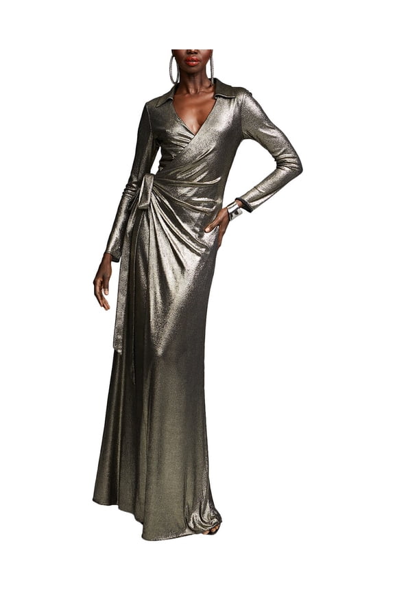 womens Jira Gown, 8, Gold