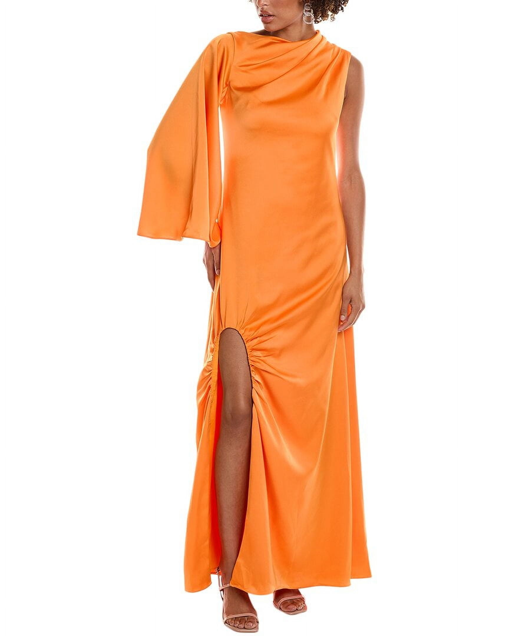 orange halston dress Halston Jax Dress In Tangerine