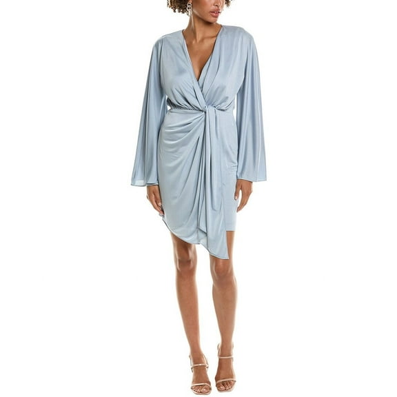 Halston womens Kiko Cocktail Dress, 0, Blue