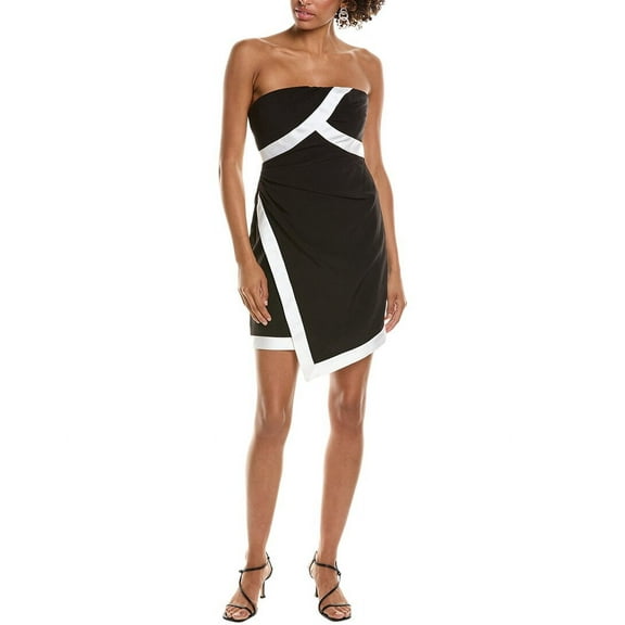 Halston womens  Lanie Cocktail Dress, 6, Black