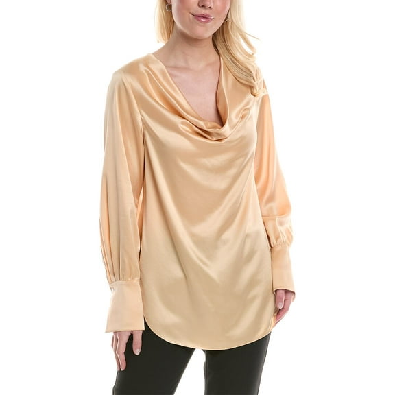 Halston womens  Luisa Top, s, Beige