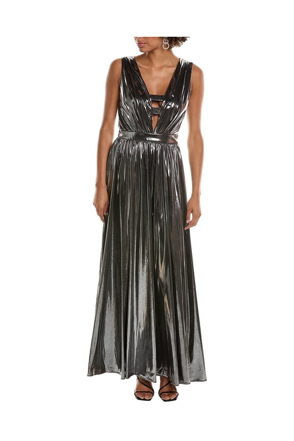 womens  Titania Gown, 4, Silver