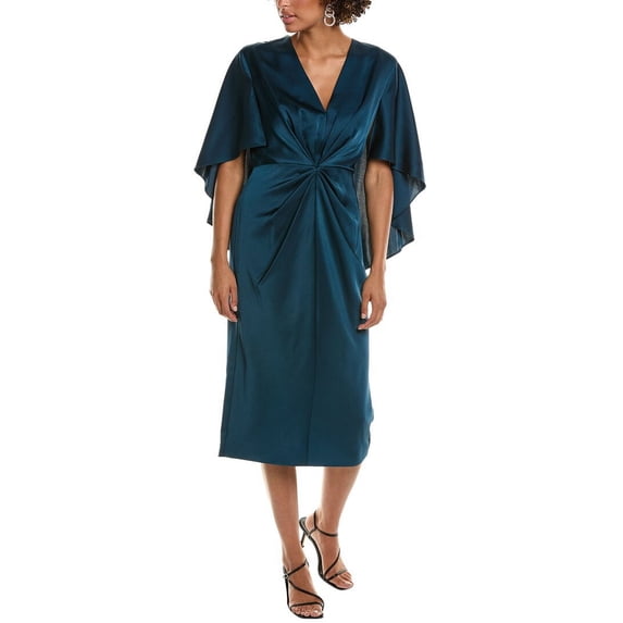 Halston womens Tomi Cocktail Dress, 0, Blue