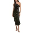 thumbnail image 1 of Halston womens  Viola Satin Gown, 2, Black, 1 of 3