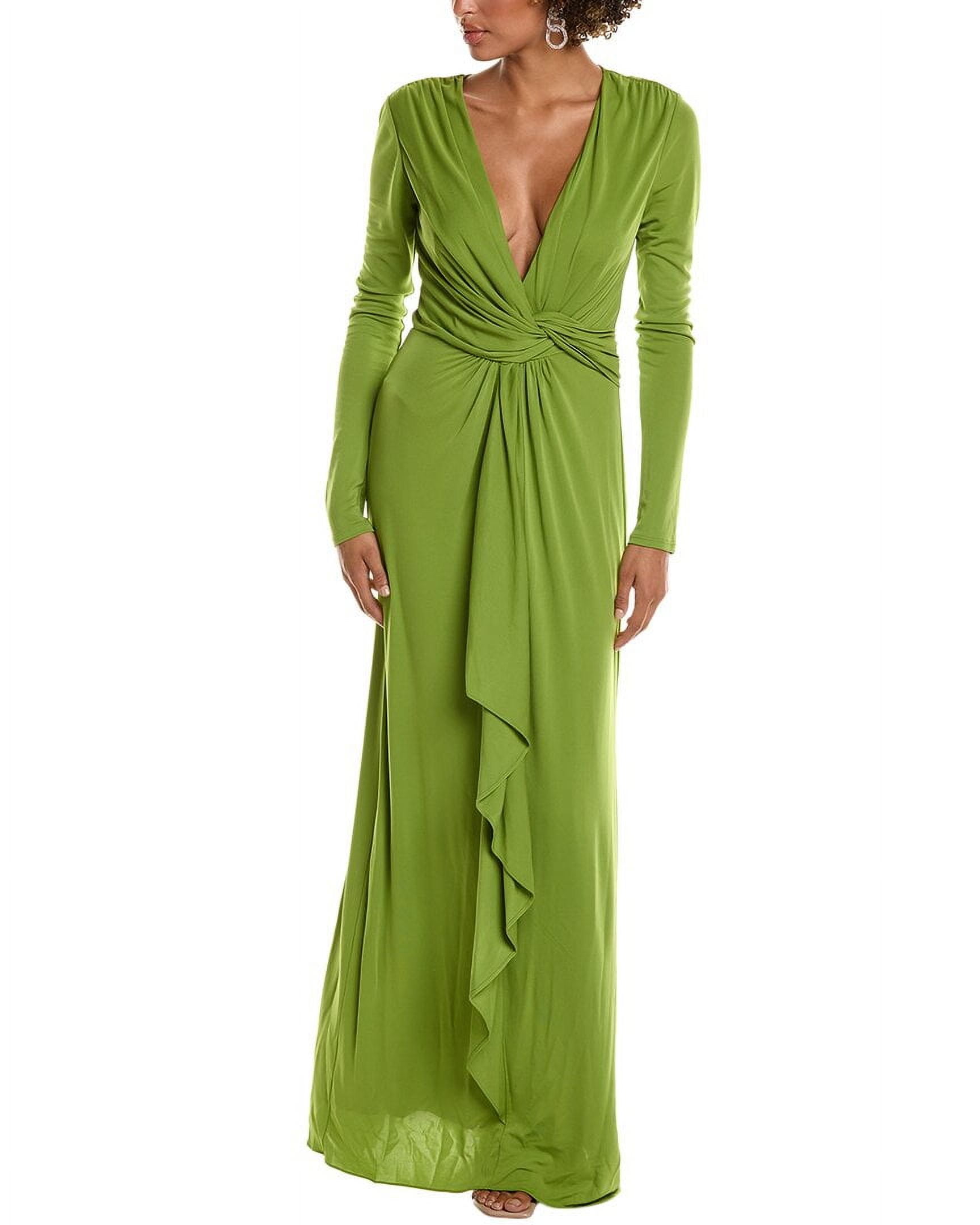 Halston womens Yolanda Gown, 2, Green - Walmart Business Supplies Halston womens Yolanda Gown, 2, Green - Walmart Business Supplies