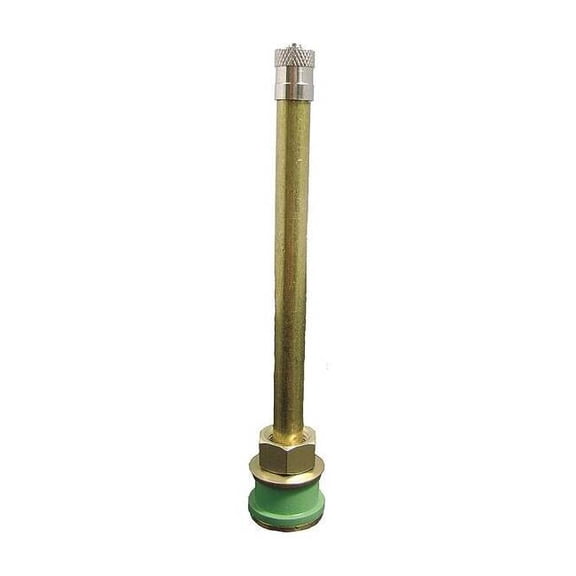 Haltec Tire Valve,Stdrd Bore,3-3/4in,Brass,PK10 TV-572-HT