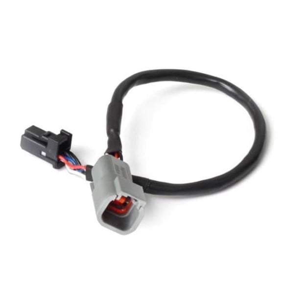 Haltech HT-130040 3 in. DTM-4 Female Receptacle & Socket to 8-Pin Black Tyco Can Adaptor Cable