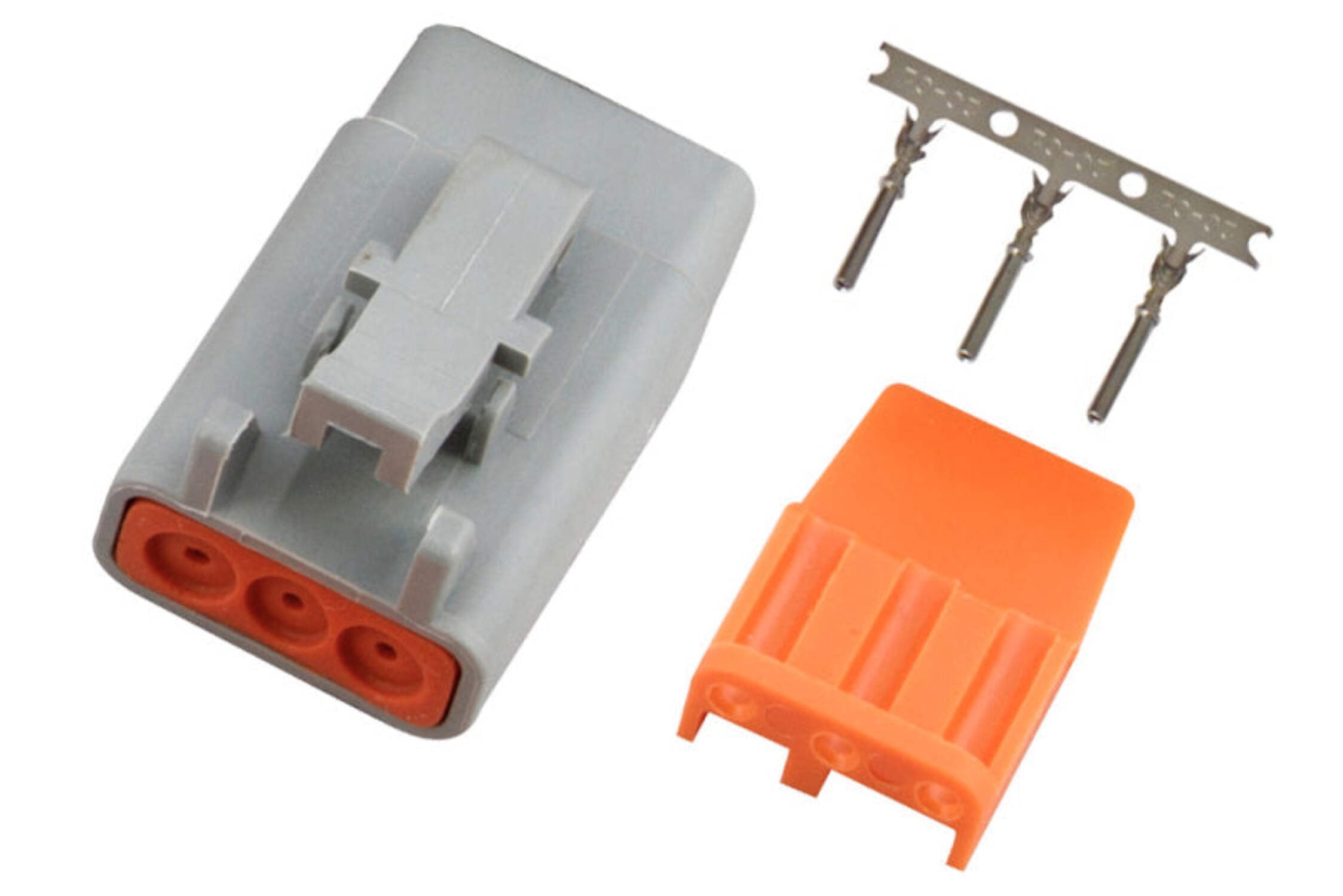 Haltech Male Deutsch DTM-3 Connector 7.5 Amp Plug Pins