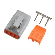 Haltech Male Deutsch DTM-3 Connector 7.5 Amp Plug Pins