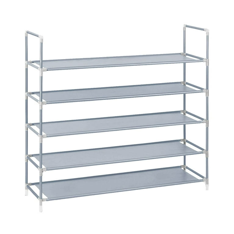 https://i5.walmartimages.com/seo/Halter-5-Tier-Shoe-Rack-Organizer-Space-Saving-Easy-Storage-Shoe-Organizer-Stand-for-Closets-Entryways-and-Bedrooms-Grey_f80fe601-5f4b-481d-aa83-15f0d9792c89.bfb0c767c630dac5f48e8373bff24dac.jpeg?odnHeight=768&odnWidth=768&odnBg=FFFFFF