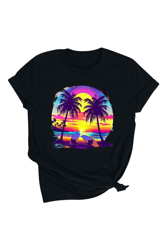 Halter Bikini Tops For Women Tie Back Funny Tshirts Shirts For Women For Vacation Peasant Blouses For Women 70S Women'S V Neck T Shirts Casual