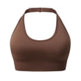 thumbnail image 1 of Halter Bra V Neck Halter Bra Light Support Back Bra Lift Support Bra Posture Support Bra Comfort Back Bra Bras for Women Full Coverage Wireless Bra Medium Support Back Bra, 1 of 9