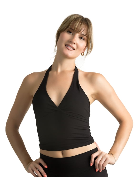 Halter Deep-V Neck Tank