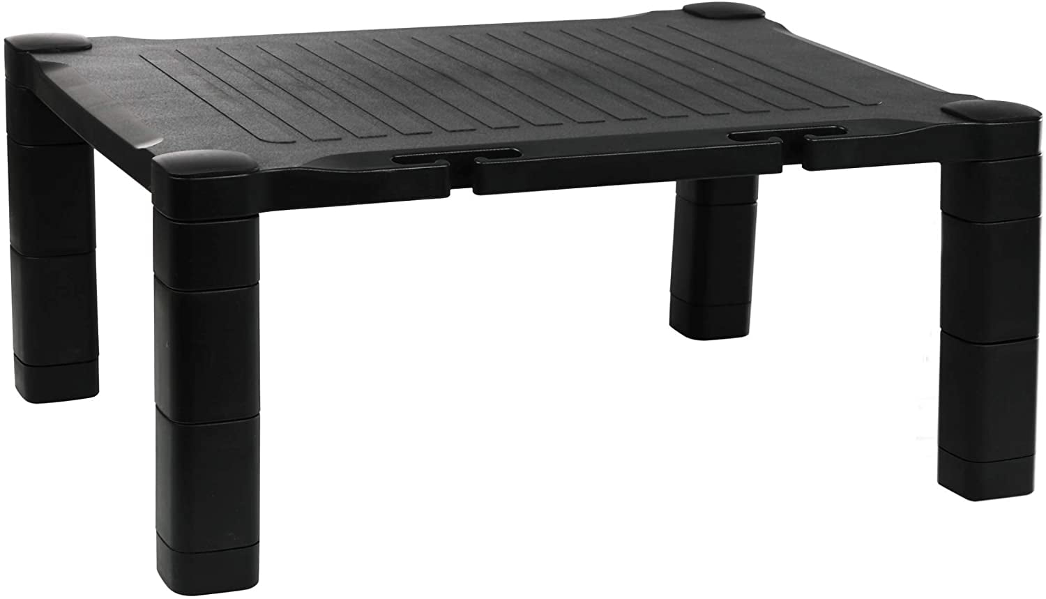 Black Adjustable Ergonomic Plastic Desk Monitor Stand