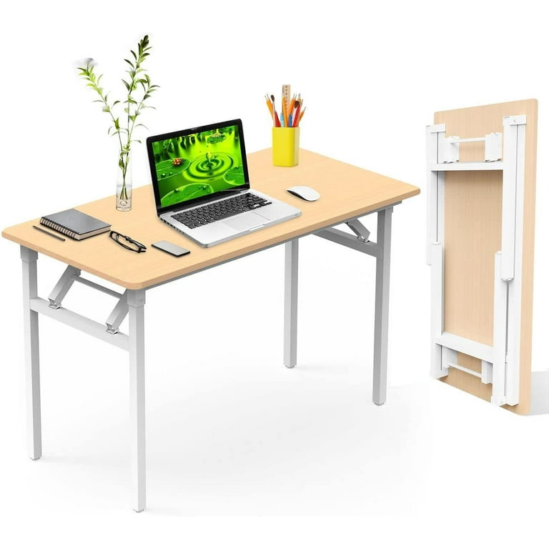 Halter Folding Desk Table No Assembly Collapsible Computer Desk