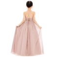 thumbnail image 1 of Ekidsbridal Halter Lace Criss-Cross Back Flower Girl Dress Formal Photoshoot Junior Pageant Ballroom Dance Gown L248 12, 1 of 6