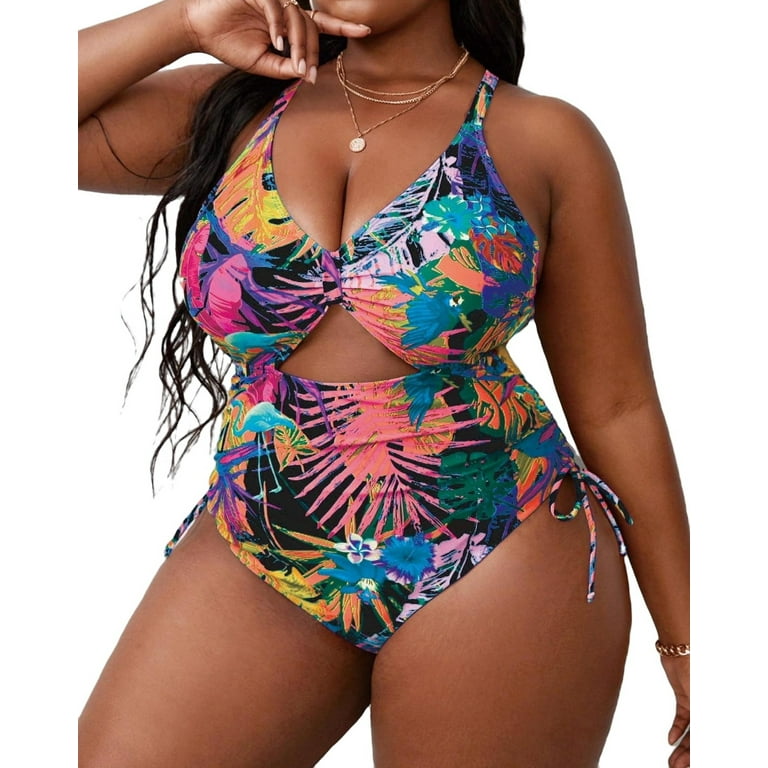 Plus size swimwear at walmart best sale