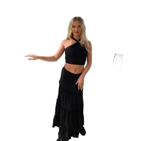 Halter Neck Cross Front Crop top