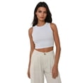thumbnail image 1 of Halter Neck Knitted Crop Tank Top, 1 of 4