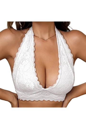 Women's Lace Bras and Halter Tops Collection for Stylish Comfort