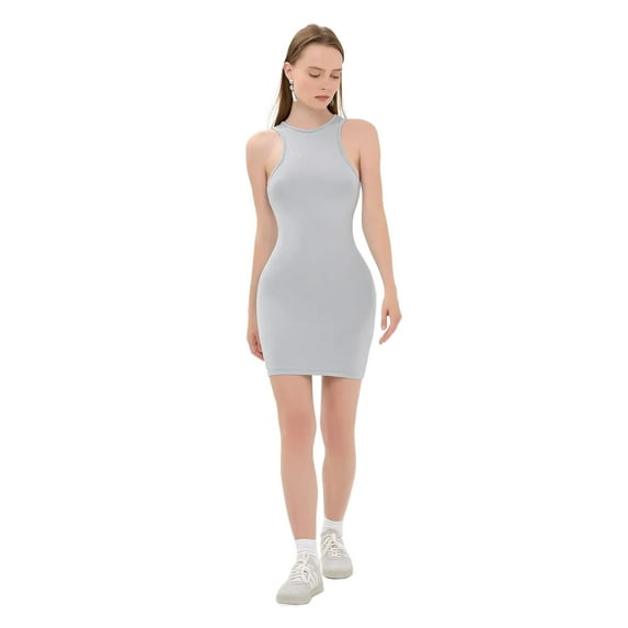 Halter Neck Sleeveless Mini Bodycon Dress