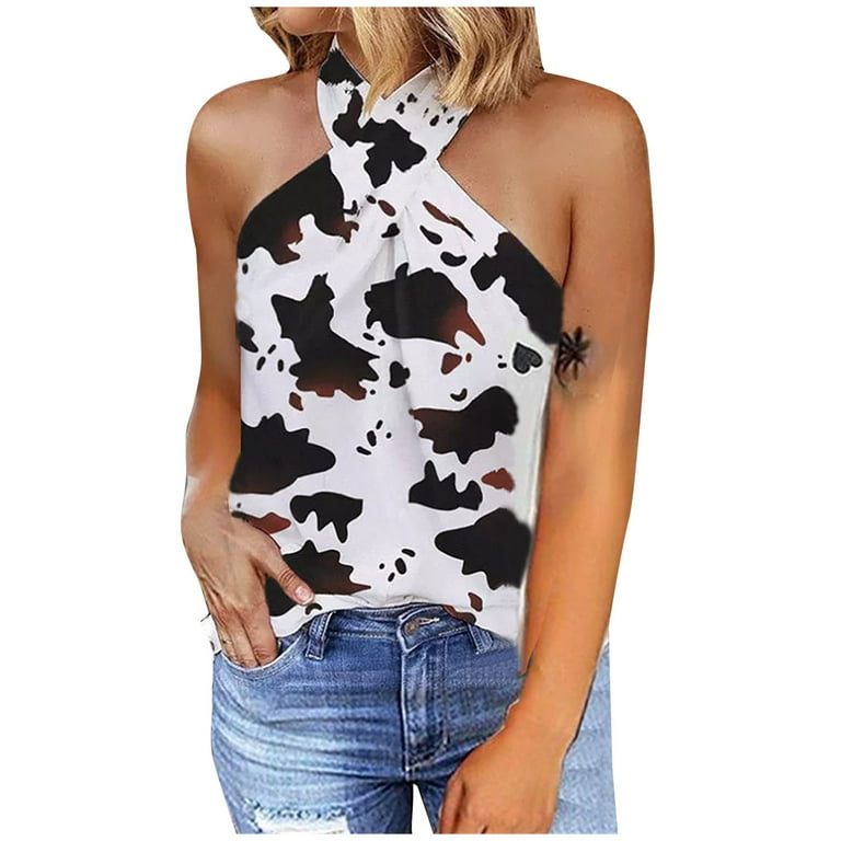 Halter neck off shoulder tops best sale