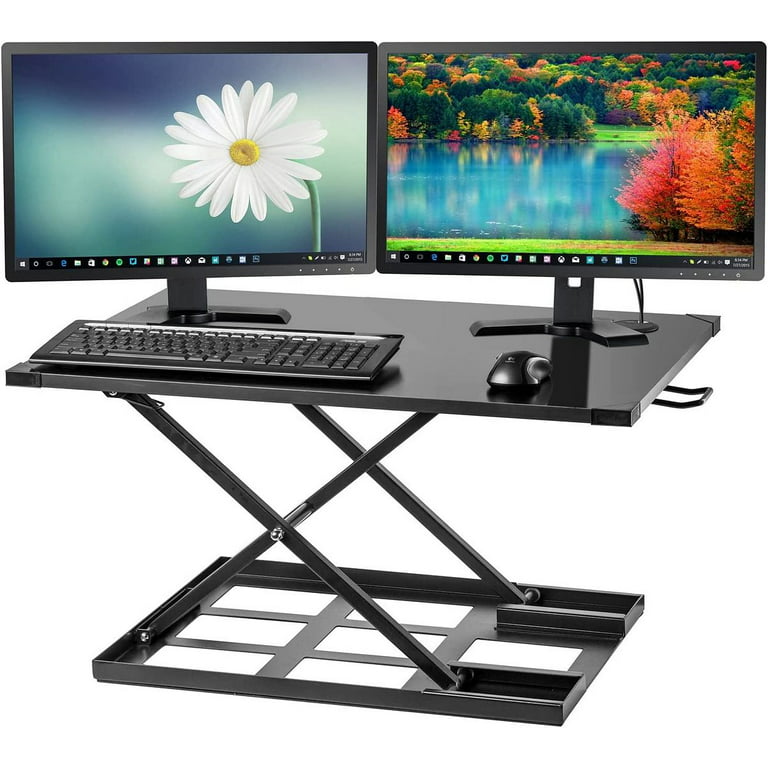 Halter ED-300 Preassembled Height Adjustable Desk Sit/Stand Elevating Desktop with Built-In