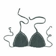 thumbnail image 1 of Halter String Triangle Bikini Sets Bathing Suit Top Triangle Bikini Push up Bikini Top Swimsuit Top, 1 of 3