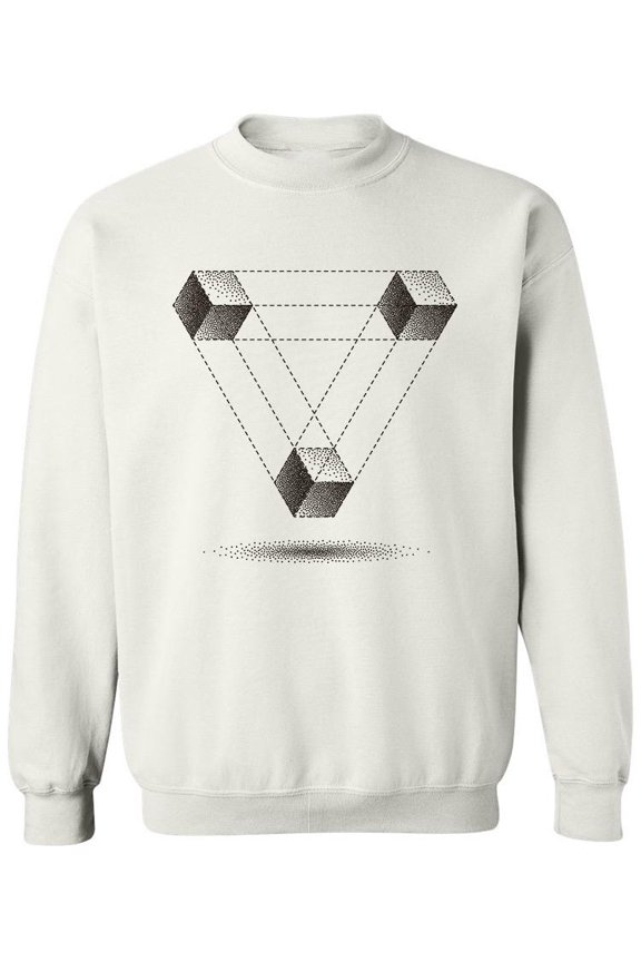 Haltone Penrose Triangle Design Sweatshirt Men -Image by Shutterstock, Male Medium