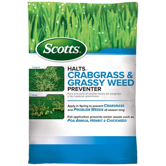 Halts Crabgrass & Grassy Weed Preventer - Pre-Emergent Weed Killer for Lawns, For Up To 5,000 sq. ft. of Lawn Care, 10.06 lb.