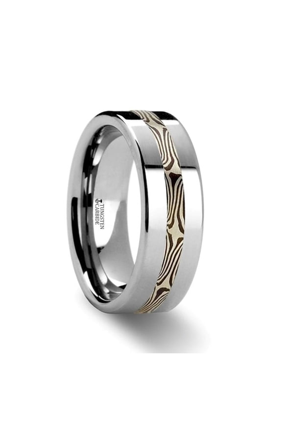 Halvar Custom Mokume Gane Tungsten Ring