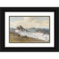 thumbnail image 1 of Halvor Halvorsen 14x11 Black Ornate Wood Framed Double Matted Museum Art Print Titled: View Over the Glacier, 1 of 5