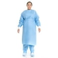 thumbnail image 1 of Halyard Disposable SMS Protective Procedure Gown Blue Large 60 per Case, 1 of 4