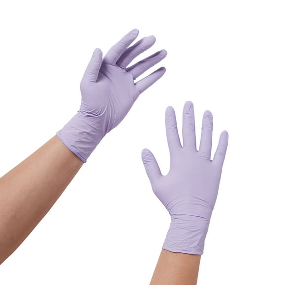 Halyard Lavender Nitrile Exam Glove Standard Cuff Length X-SMALL 52816 2500 per Case