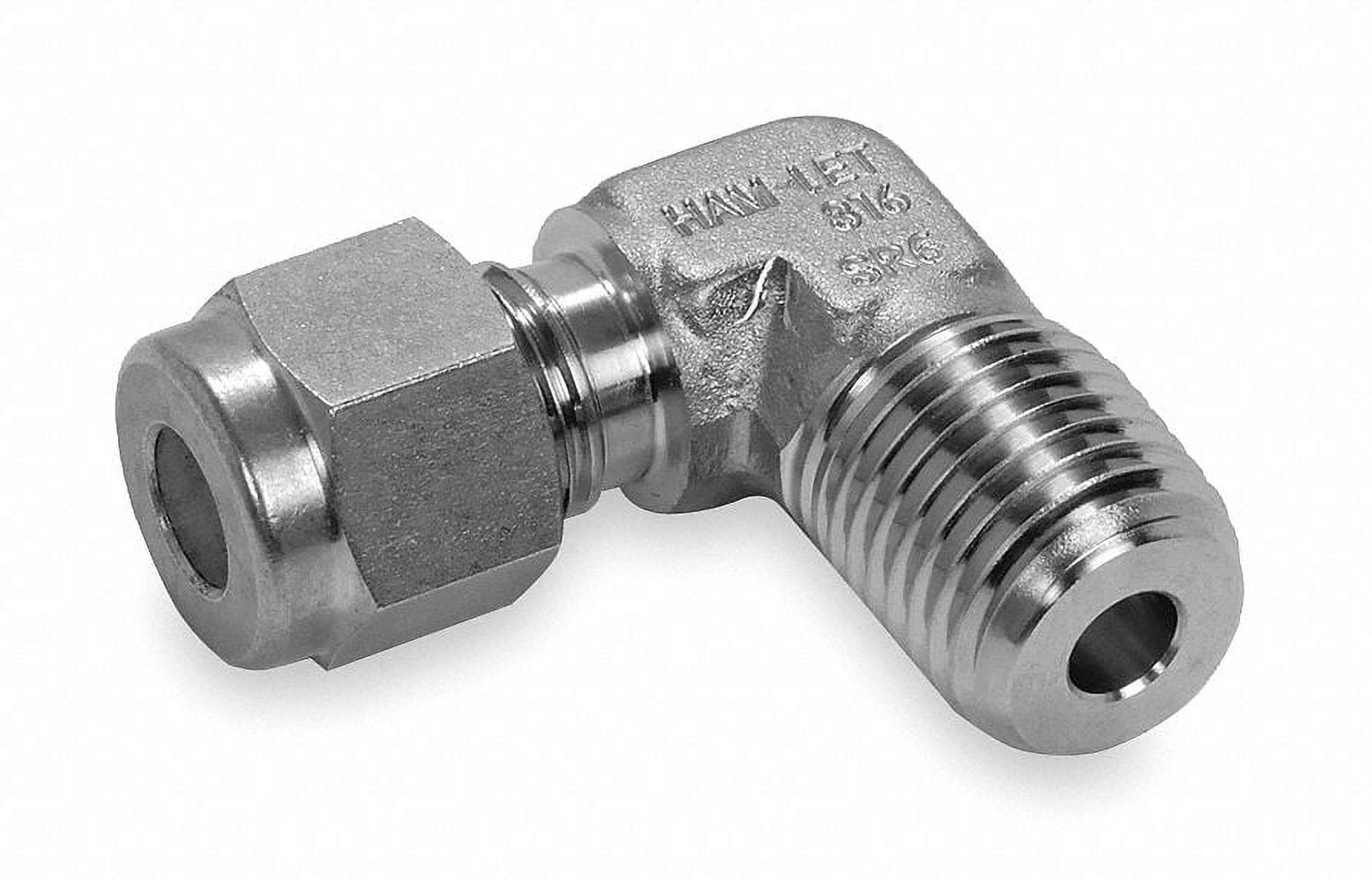 Raccord Coude Ham-Let 3/8 – En Acier Inox 316, Compression Mâle/femelle