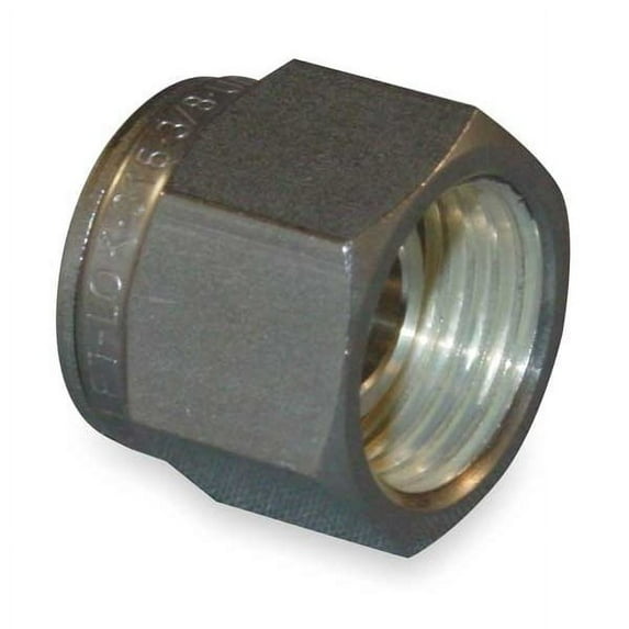 Ham-Let Nut,SS,3/8in.,Nuts 761L SS 3/8