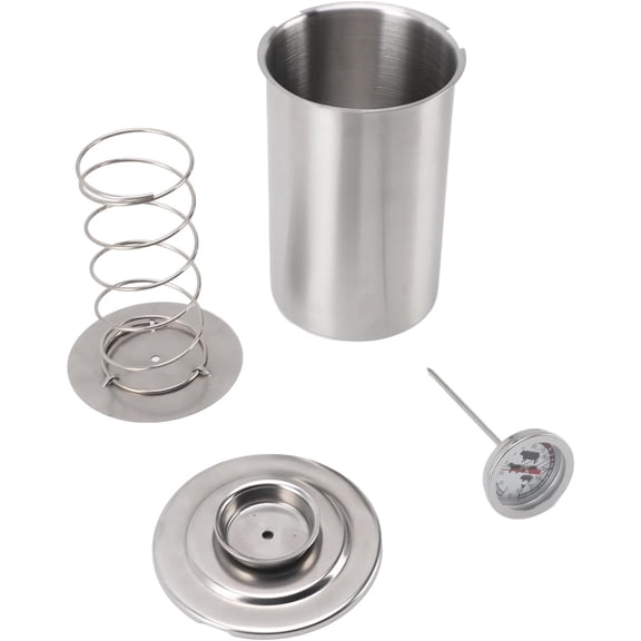 Ham Maker Meat Press Mold for Making Homemade Deli Meat Press, Stainless Steel Meat Press Cooker Maker, Ham Press Maker with Thermometer, Deli Meat Maker Lunch Meat Press Maker