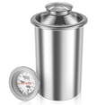 thumbnail image 1 of Ham Maker Meat Press with Thermometer Stainless Steel Meat Press Mold Dishwasher Safe Deli Meat Press Multifunctional Ham Press with Spring Ham Press Cooker for Meat Kitchens, 1 of 8