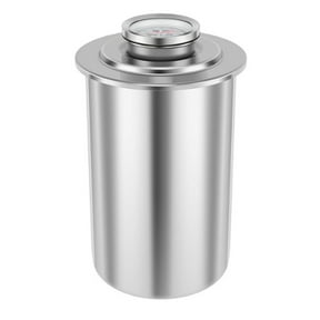 Ham Maker Stainless Steel Meat Press Cooker for Making Healthy Homemade Deli Meat with Thermometer, Round Shape Deli Meat Press Mold for Meat Pork Seafood Beef Fish Poultry, 1Pc(Silver,3.9x3.9x6.7")