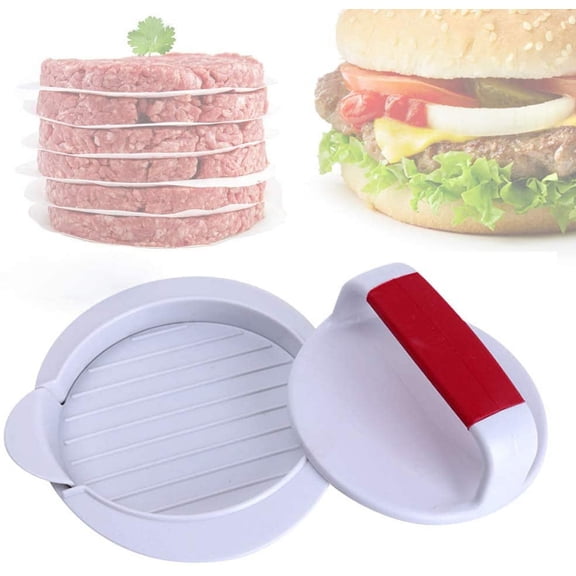 Burger Press Hamburger Patty Maker Mold Perfectly Sized 4 5/8 inch Rings Easy Release for BBQ Grill Accessories