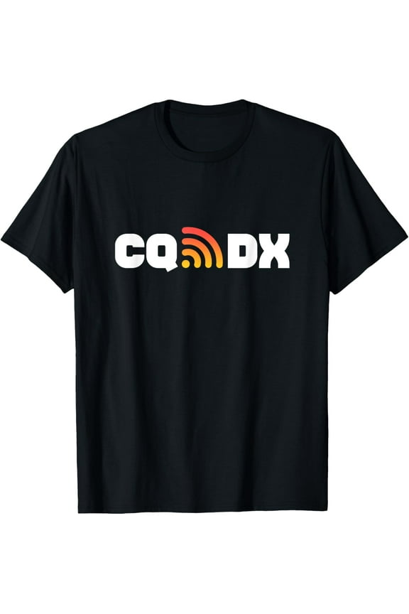 Ham Radio CQ DX Amateur Radio Operator Signal T-ShirtMen and women, Black T-shirt, size: Extra large